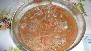 Гуляш по-венгерски в микроволновке