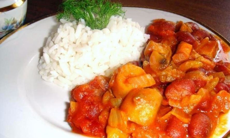 Рецепт гуляш с грибами, фенхелем, фасолью
