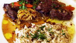 Гуляш с капустой