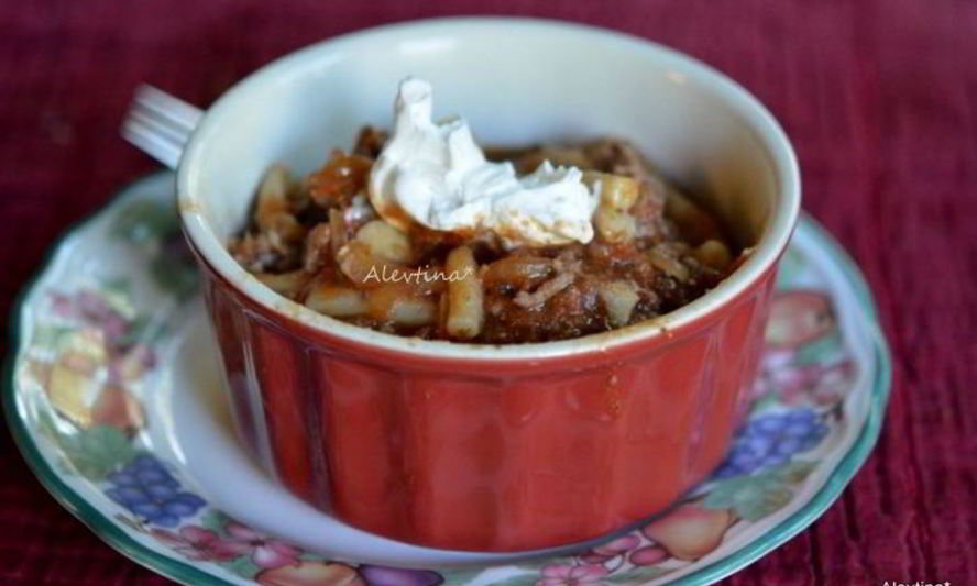 Рецепт гуляш с пастой