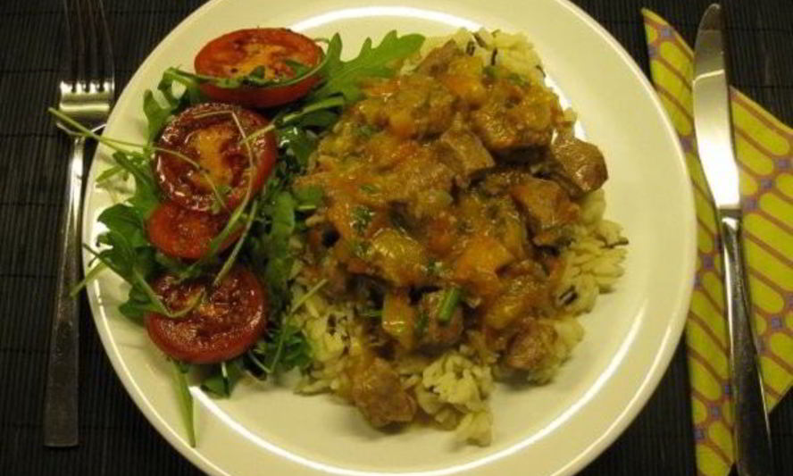 Рецепт гуляш с рисом