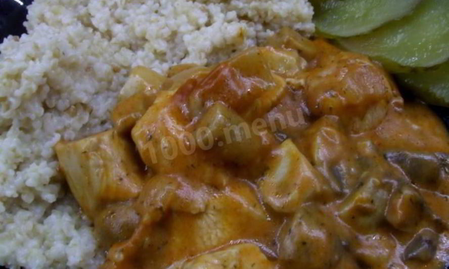 Рецепт куриный гуляш из филе курицы