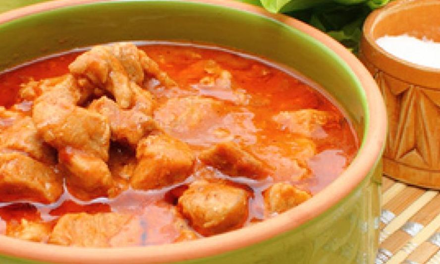 Рецепт мясной гуляш из свинины