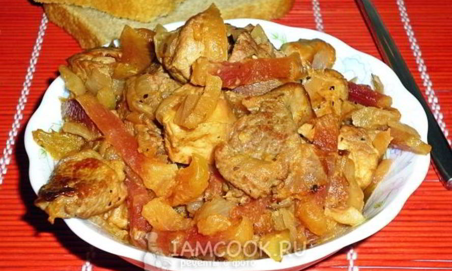 Рецепт свиной гуляш с китайской редькой