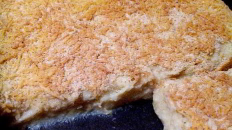 картофельное пюре с чесноком и сыром в духовке