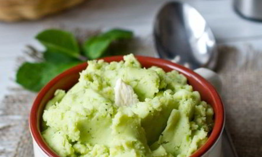 Рецепт картофельное пюре с горошком и мятой