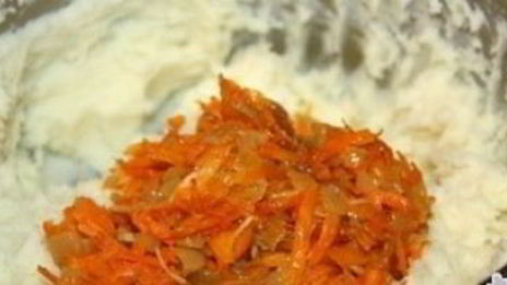 картофельное пюре с морковью