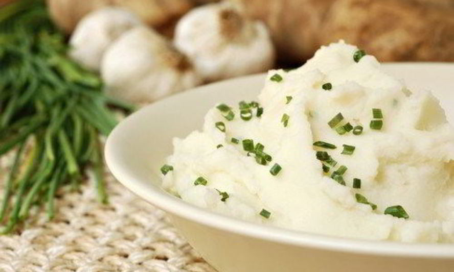 Рецепт картофельное пюре с репой и чесноком
