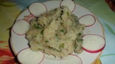 картофельное пюре с тушенкой