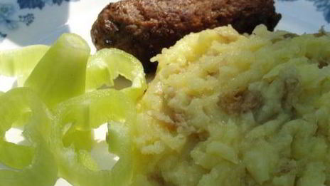 картофельное пюре с твердым сыром