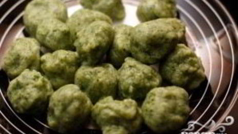 картофельные клецки со шпинатом