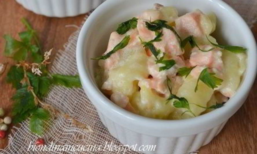 Рецепт картофельные ньокки с соусом из лосося