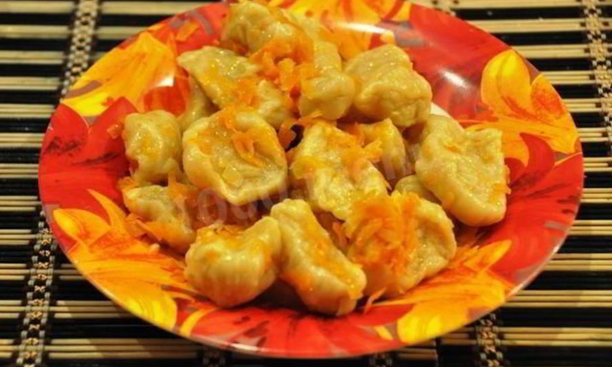 Рецепт клецки на молоке с морковью
