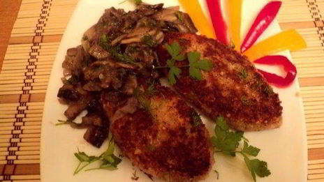 фасолевые котлеты с грибами