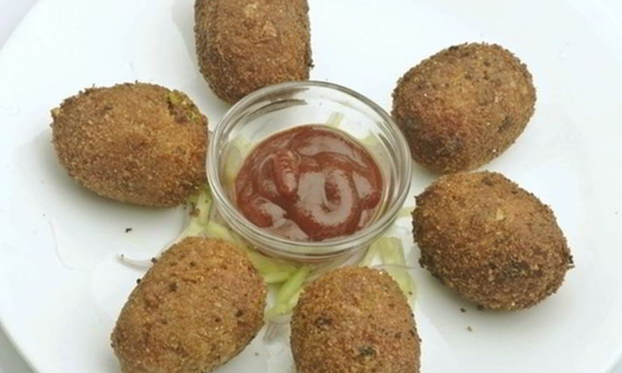 Рецепт гороховые котлеты с мясной начинкой