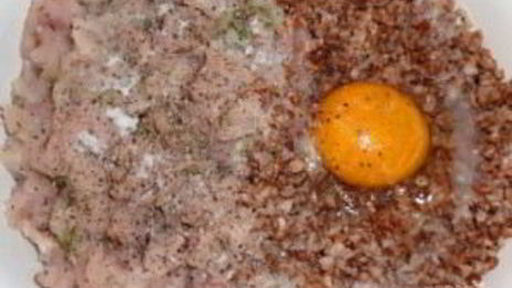 гречнево-куриные котлеты