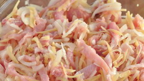 картофельно-свиные котлеты