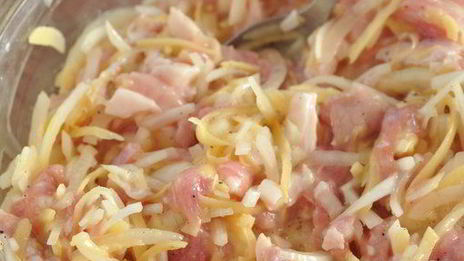 картофельно-свиные котлеты