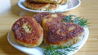 Картофельные котлеты с грибами