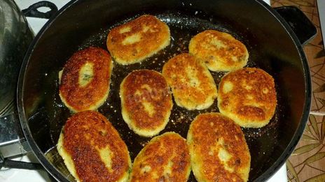 картофельные котлеты с грибами