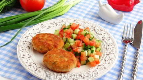 котлеты из красной рыбы