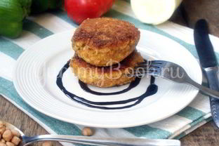 Котлеты из нута и кабачка