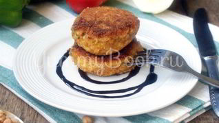 Котлеты из нута и кабачка