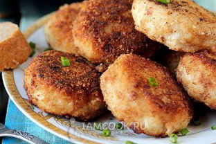 Котлеты из щуки с салом