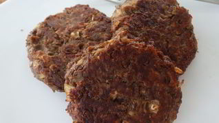 Котлеты из зелёной чечевицы с кабачком