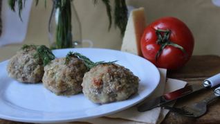 Котлеты с помидорами и сыром в духовке