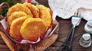 Котлеты в вафельных коржах