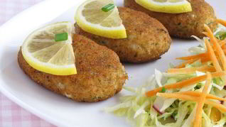 Нежные котлетки из камбалы