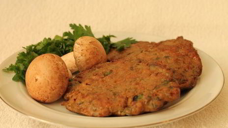 печеночные котлеты с грибами