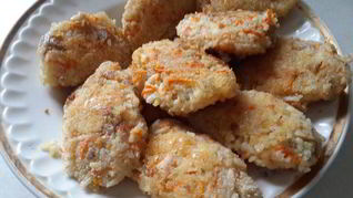 Постные котлеты из риса с грибами