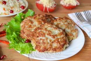 Рубленные котлеты из свинины