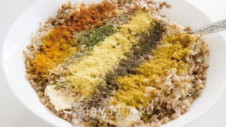 вегетарианские котлетки с гречкой и картофелем