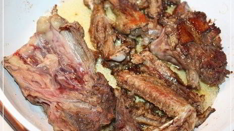 лапша домашняя с домашней уткой и белыми грибами