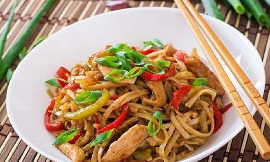 Рецепт лапша с курицей в азиатском соусе