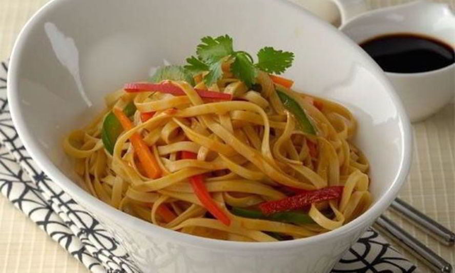 Рецепт лапша с овощами и зеленью