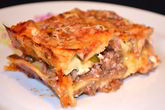 Иммигрантская лазанья болоньезе с грибами и 3 сырами