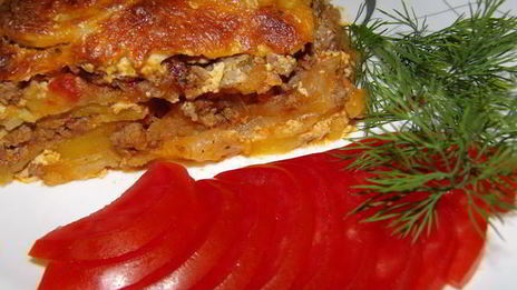 картофельная лазанья