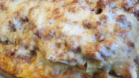 лазанья болоньезе с баклажанами и кабачками