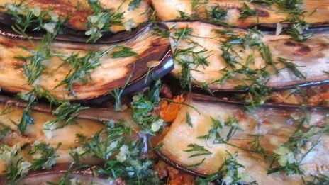 лазанья болоньезе с баклажанами и кабачками