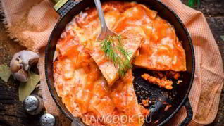 Лазанья на сковороде