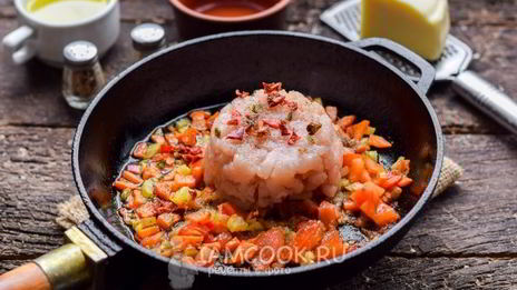 лазанья на сковороде