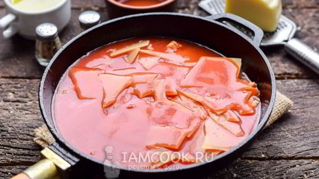 лазанья на сковороде