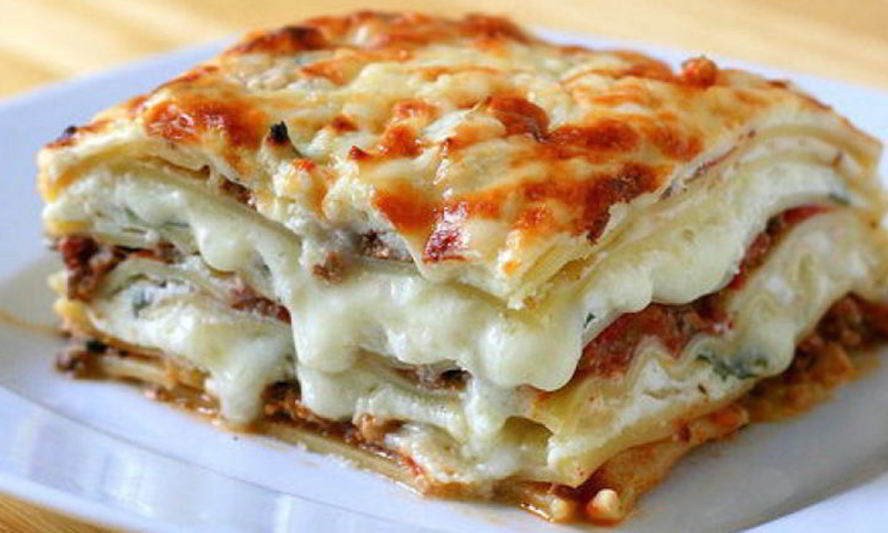 Рецепт лазанья с фаршем и грибами