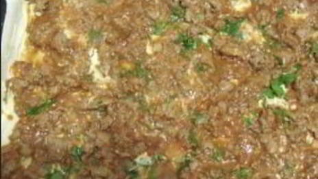 лазанья с фаршем и помидорами