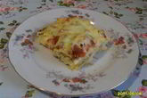 Лазанья с грибами и куриным филе