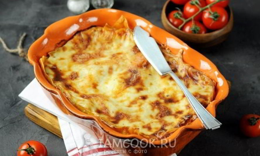 Рецепт лазанья с грибами и сыром